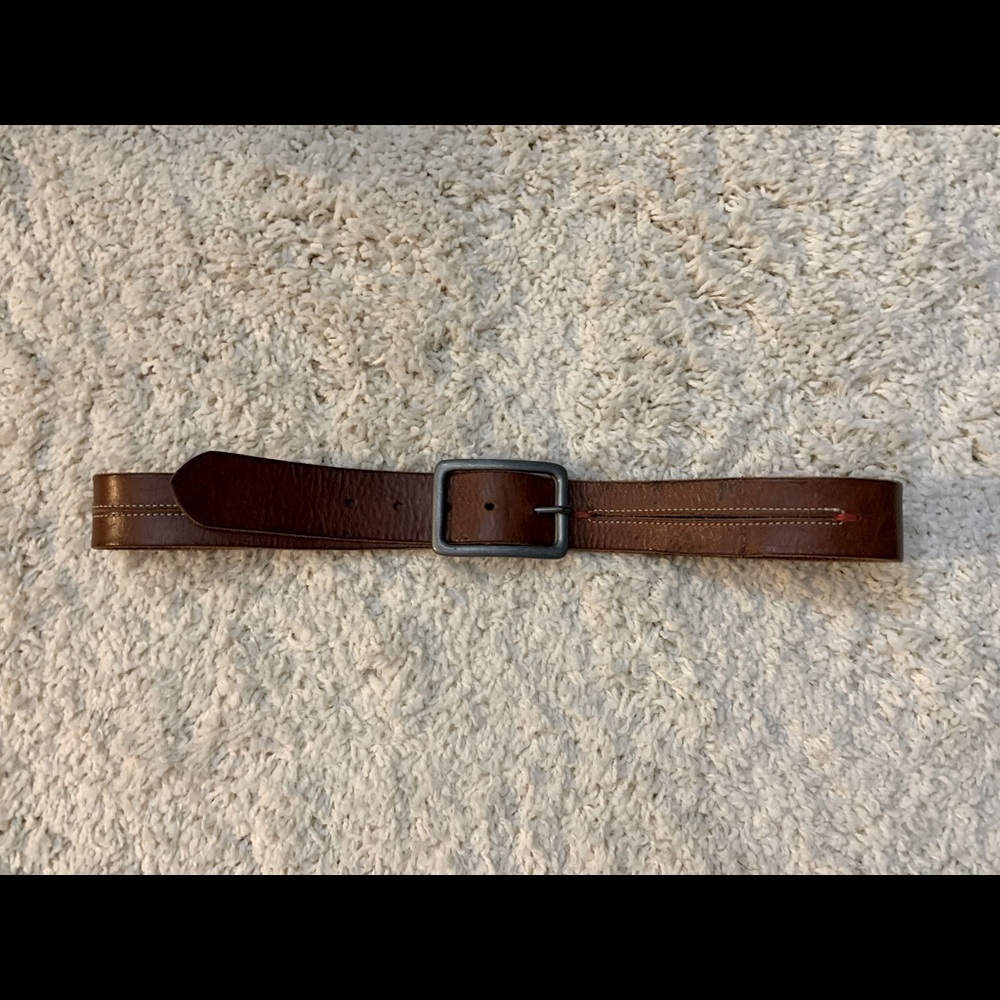 Brown Italian leather belt